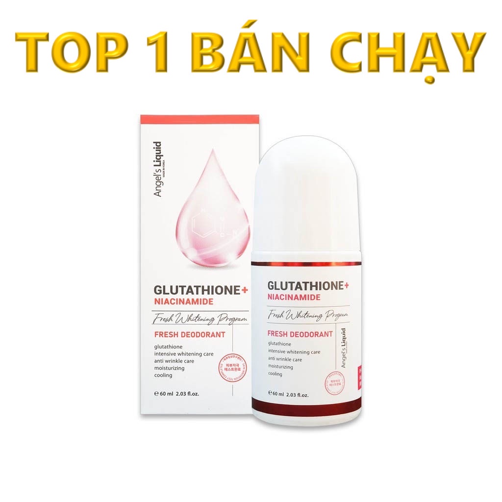 Lăn nách glutathionne mờ thâm khử mùi dưỡng trắng da 60ml chính hãng