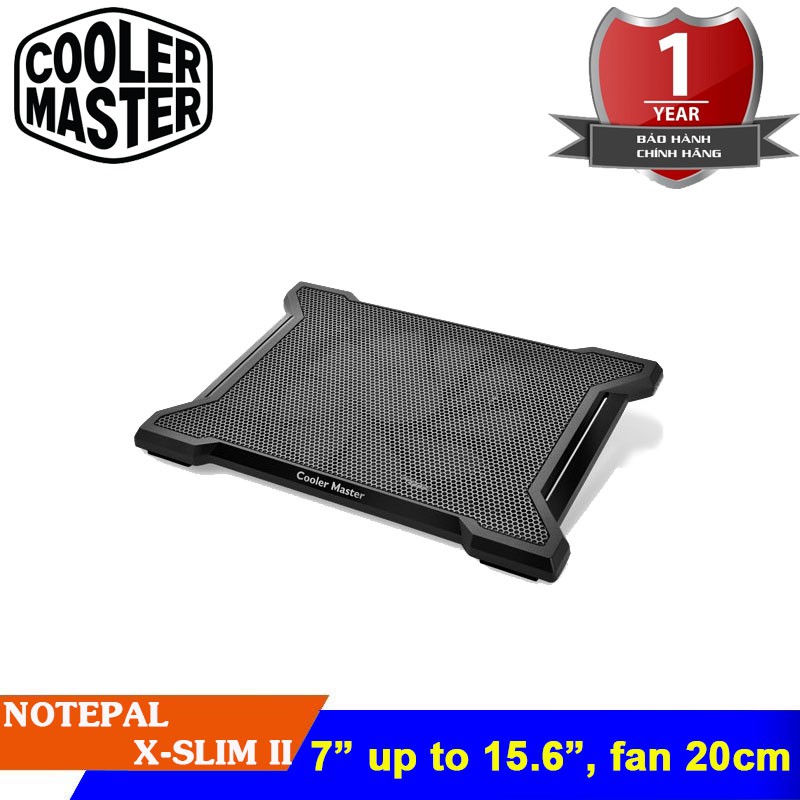 [Mã BMBAU50 giảm 10% đơn 99k] Đế tản nhiệt laptop Cooler Master NOTEPAL X-SLIM II