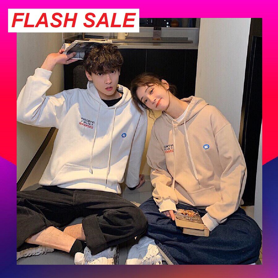 Áo hoodie cặp nam nữ⚡FREESHIP⚡nĩ ngoại cao cấp form rộng tay dài có mũ ấm áp