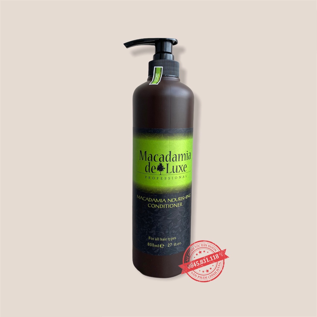 Dầu Gội Xả Macadamia 800ml Chống Rụng Tóc Và Kích Thích Mọc Tóc Nhanh, Hương Thơm Dịu( Gội + Xả) CT79