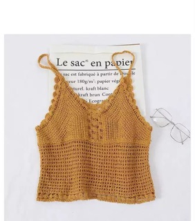 Áo len 2 dây croptop nhiều màu