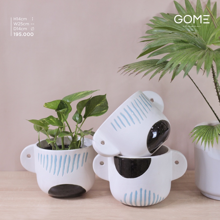 Chậu gốm trồng cây/ cắm hoa phong cách Bắc Âu | Gốm Việt Nam xuất khẩu châu Âu