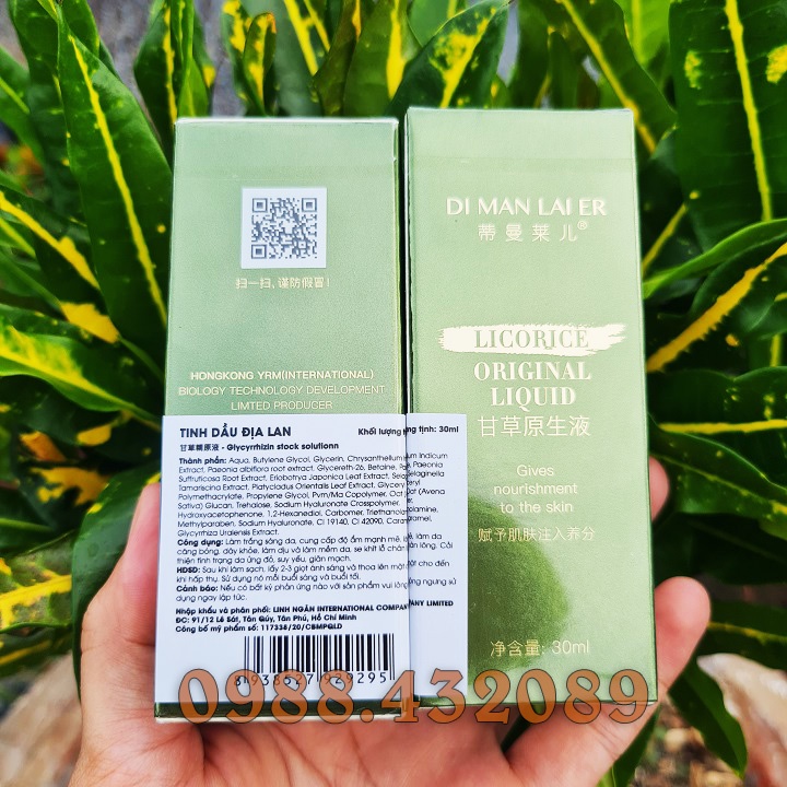 Tinh dầu Địa Lan  Licorice Original Extract Solution DiManlaer