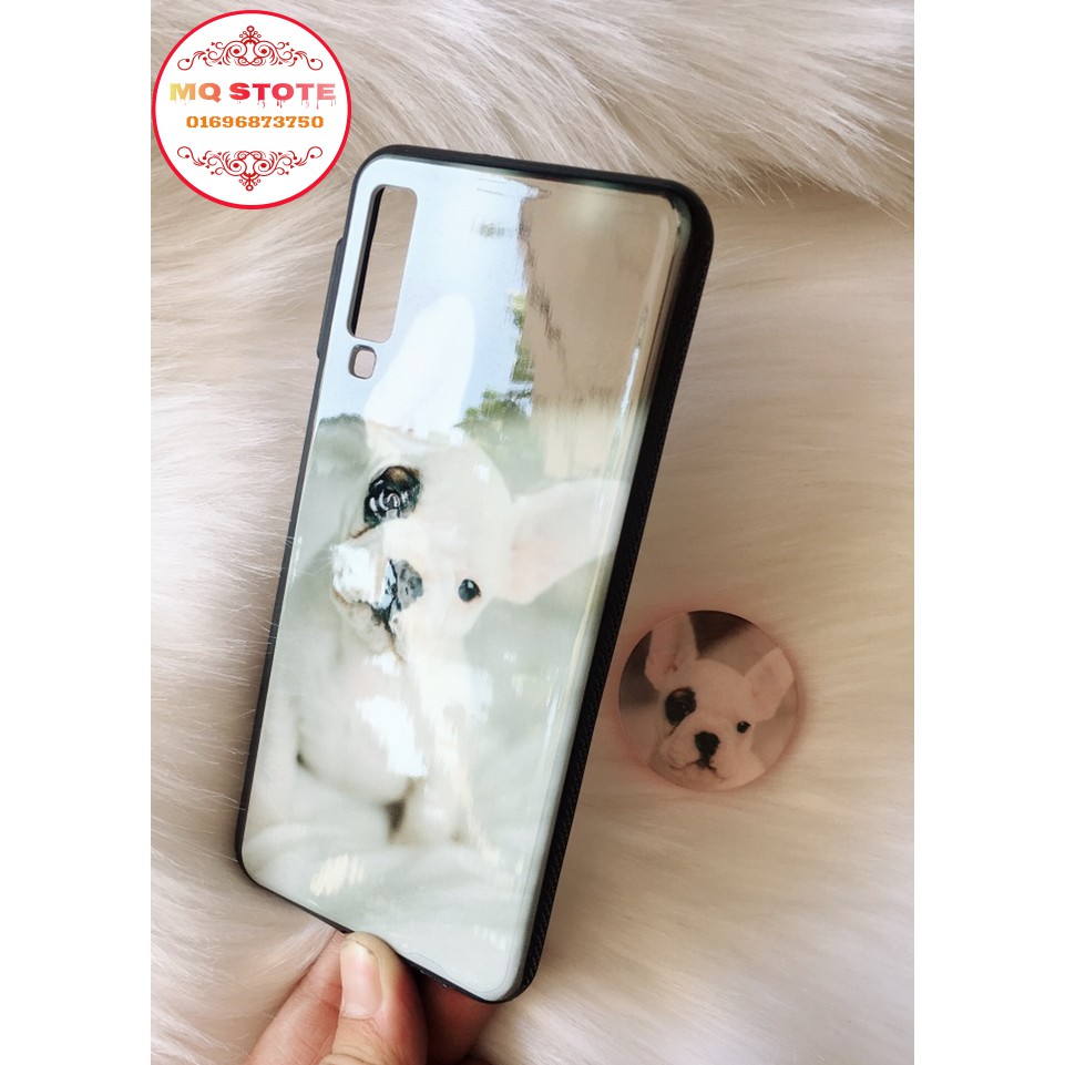 SAMSUNG A7 ỐP HÌNH BÓNG KÈM NÚT DỰNG ĐIỆN THOẠI HÌNH TRÒN