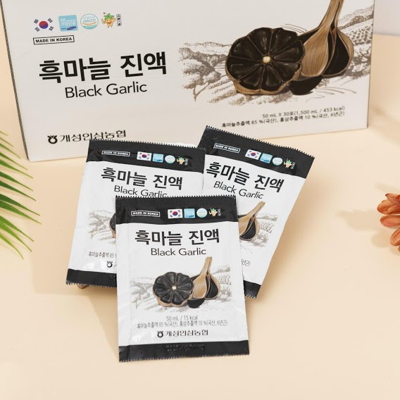 Tinh Chất Nước Tỏi Đen Hàn Quốc Han Song Jung hộp 30 gói 50ml