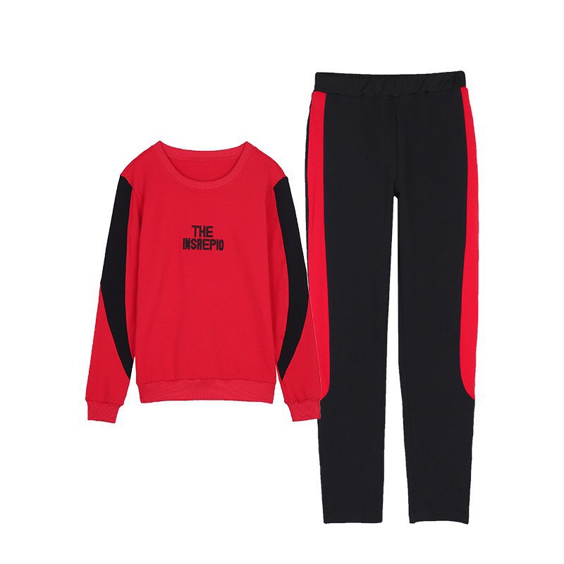 Bộ Nỉ Da Cá (40-62kg) mẫu &quot;THE IN&quot; dành cho phái nữ. Chất vải đẹp, màu sắc bắt mắt