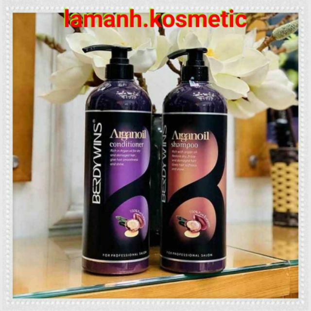 Dầu Gội  Berdywins keratin complex kiềm dầu siêu phục hồi mềm mượt chống rụng tóc hương thơm nước hoa cặp 500ml -1000ml