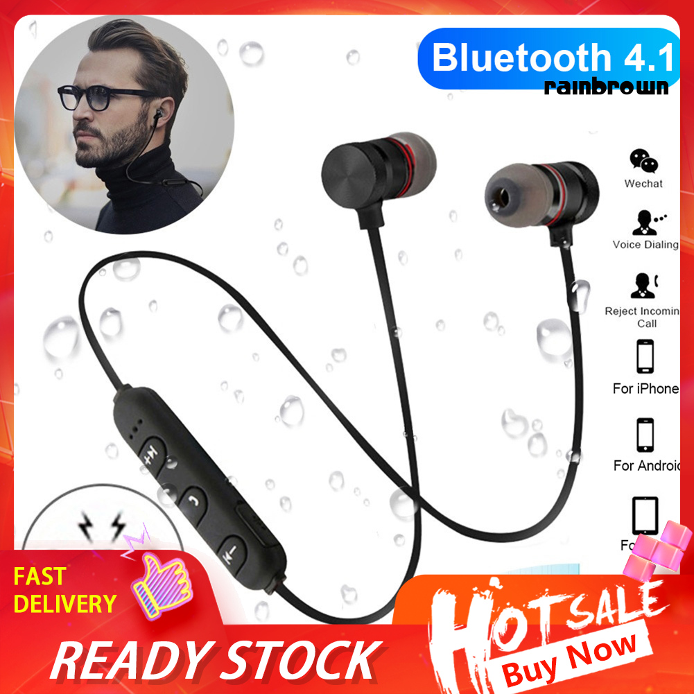 /REJ/ Y10 Magnetic Wireless Bluetooth In-Ear Earphone Stereo Sports Headphone with Mic