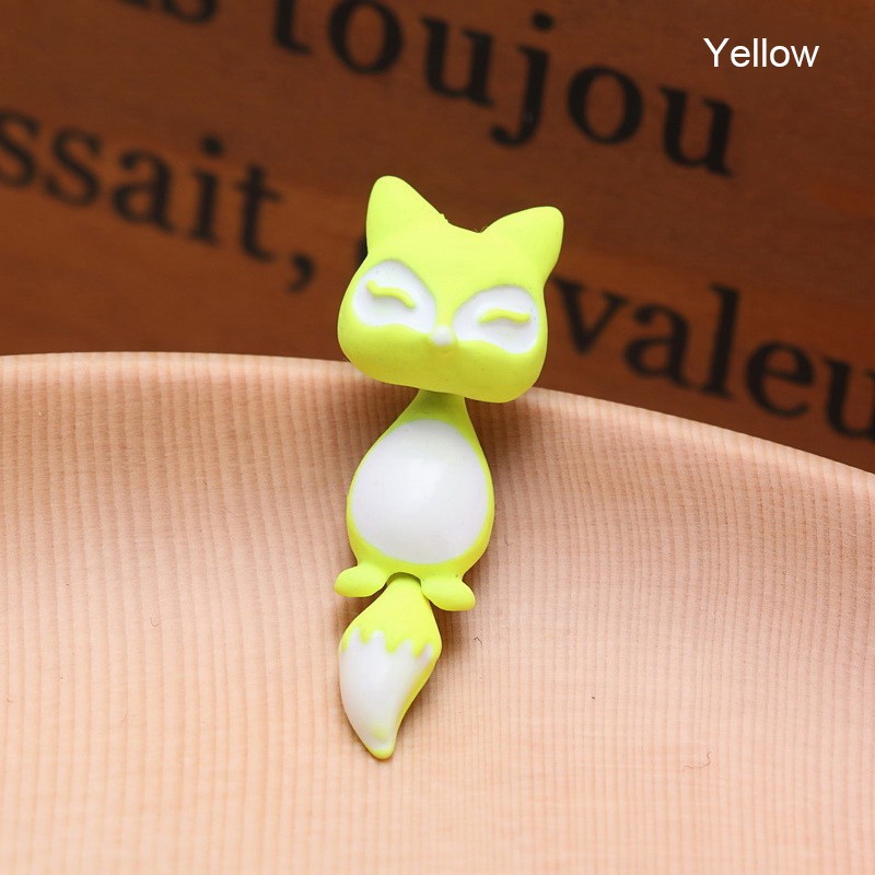 1pc Bông tai hình con cáo cute