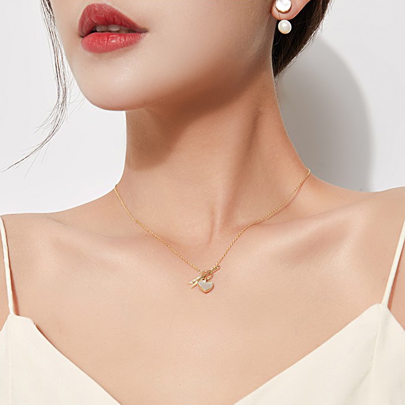 Dây chuyền hình trái tim mũi tên cupid thiết kế thời trang sang trọng cho nữ