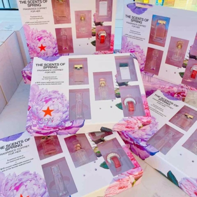 🌸[MACYS] Set nước hoa dành cho Nữ 𝐓𝐇𝐄 𝐒𝐂𝐄𝐍𝐓𝐒 𝐎𝐅 𝐒𝐏𝐑𝐈𝐍𝐆 😍😍😍