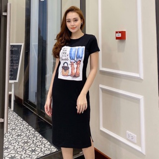 [ HÀNG VNXK ] Váy cotton suông vải xuất dư [ Ảnh thật]