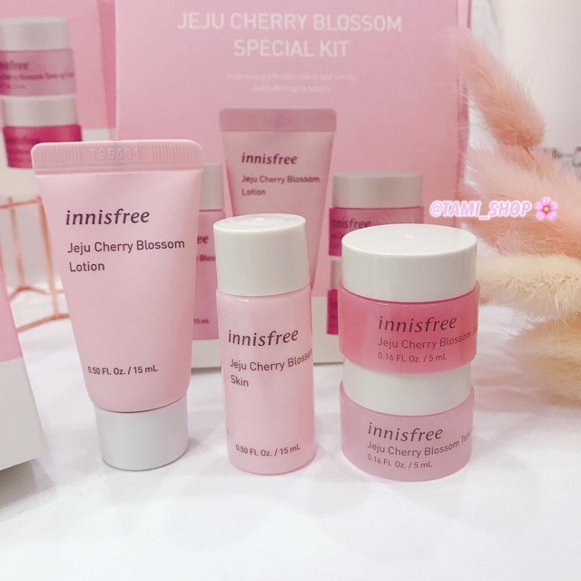 [ MINI ] SET DƯỠNG DA INNISFREE CHERRY BLOSSOM SPECIAL KIT | BigBuy360 - bigbuy360.vn