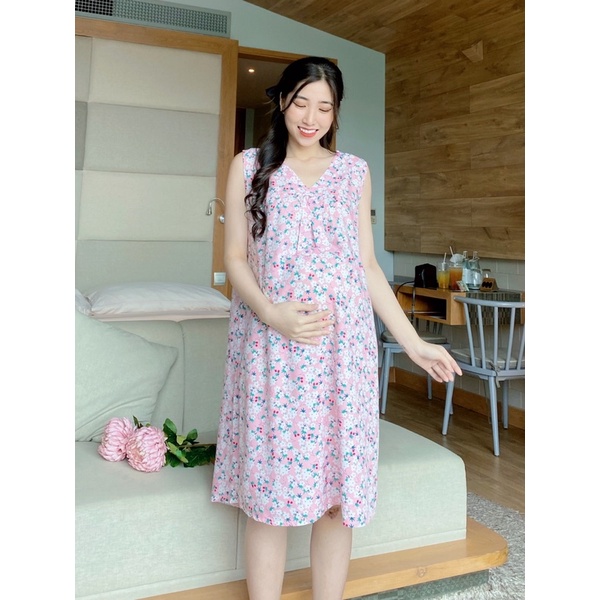 EVERMOM | Đầm tôn hai da thái form suông nơ cổ siêu nhẹ và mát