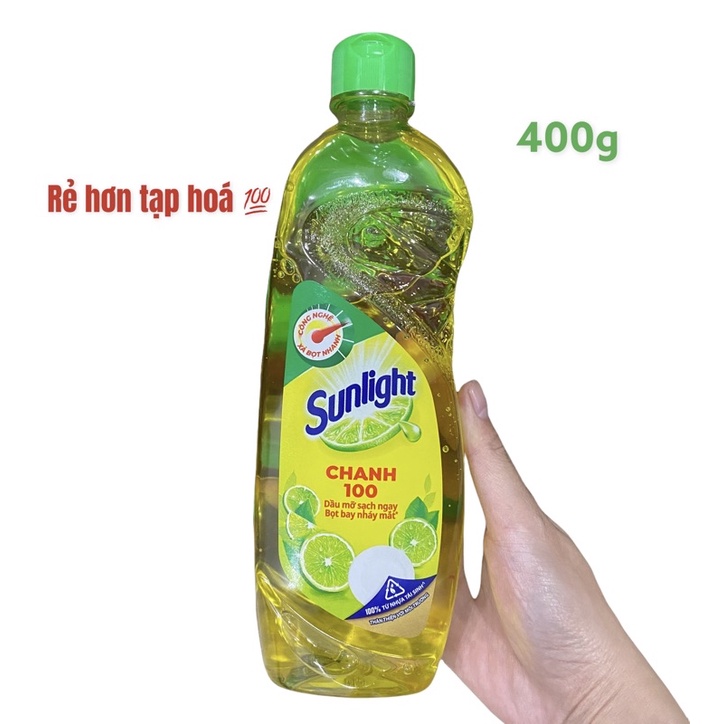 Nước rửa chén bát sunlight chanh 100 nhiều mùi hương sạch nhanh xả bọt mạnh