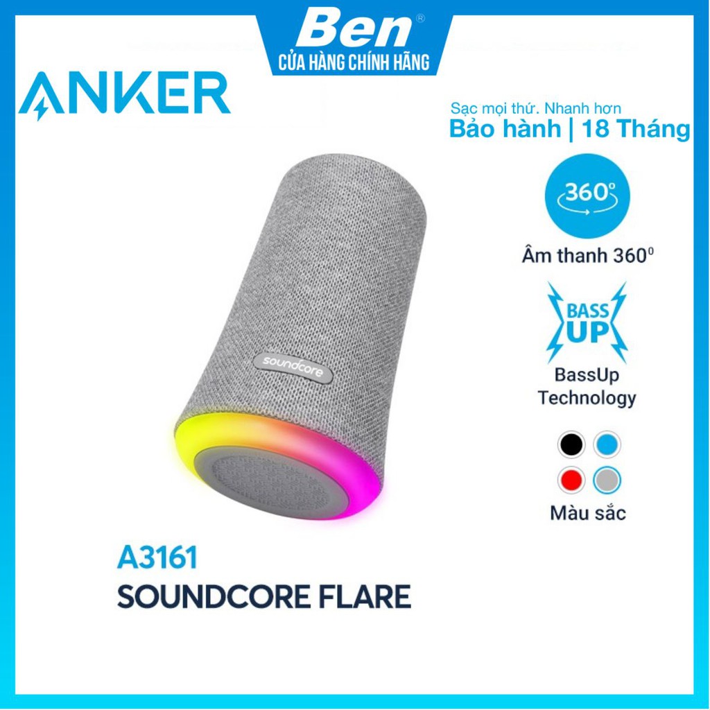 Loa bluetooth SoundCore Flare 12W (by ANKER) - A3161