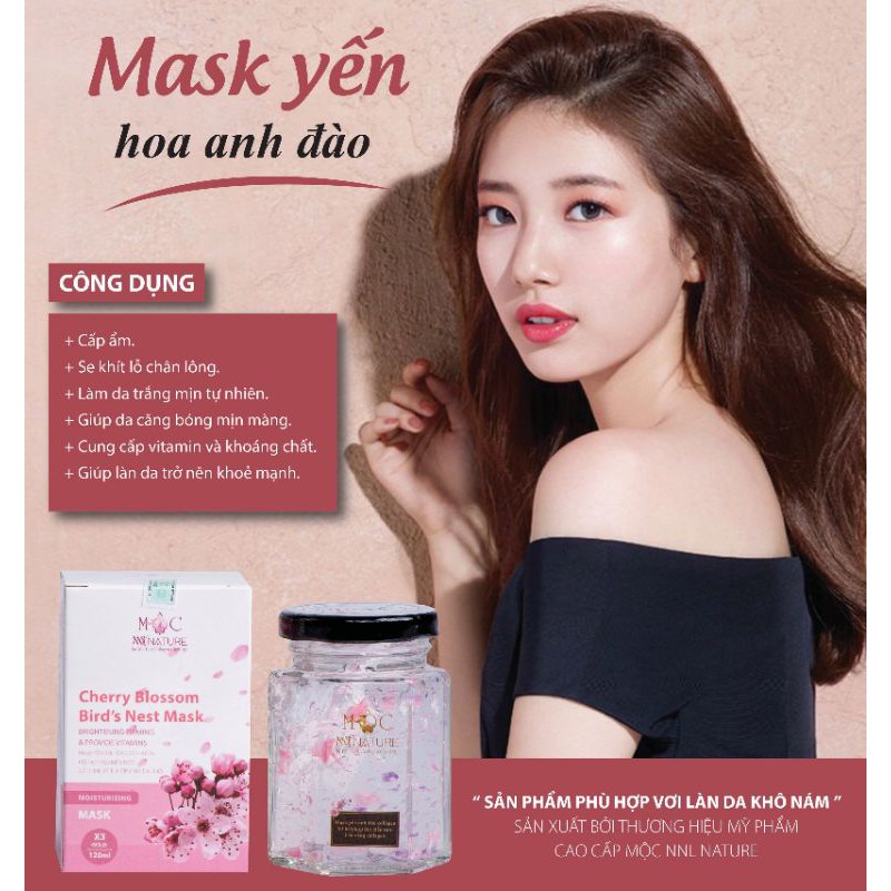 MỘC - Nạ yến tươi Collagen cao cấp hoa sáp Anh Đào VIP X3