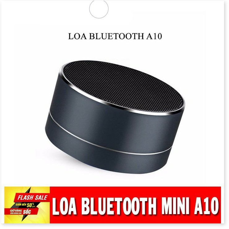 ( FREESHIP 50K ) Loa bluetooth mini led nháy vỏ nhôm A10 Âm thanh sống động Bảo Hành Chính Hãng 1 đổi 1