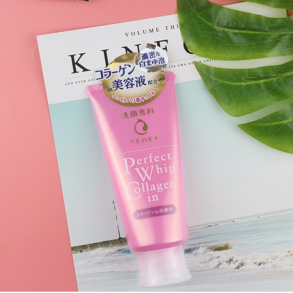 Sữa rửa mặt tạo bọt chiết xuất tơ tằm trắng Senka Perfect Whip 120g | BigBuy360 - bigbuy360.vn