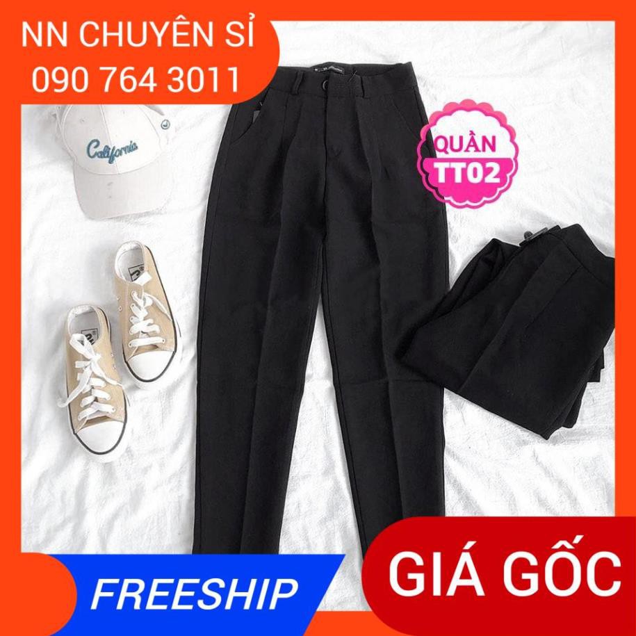 QUẦN TÂY NÚT CỰC XINH TT02 ⚡100% ẢNH THẬT⚡ QUẦN TÂY ỐNG ĐỨNG