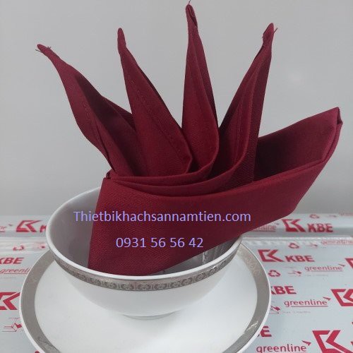 Khăn ăn nhà hàng chất liệu vải Kaki Cao Cấp 100% Cotton