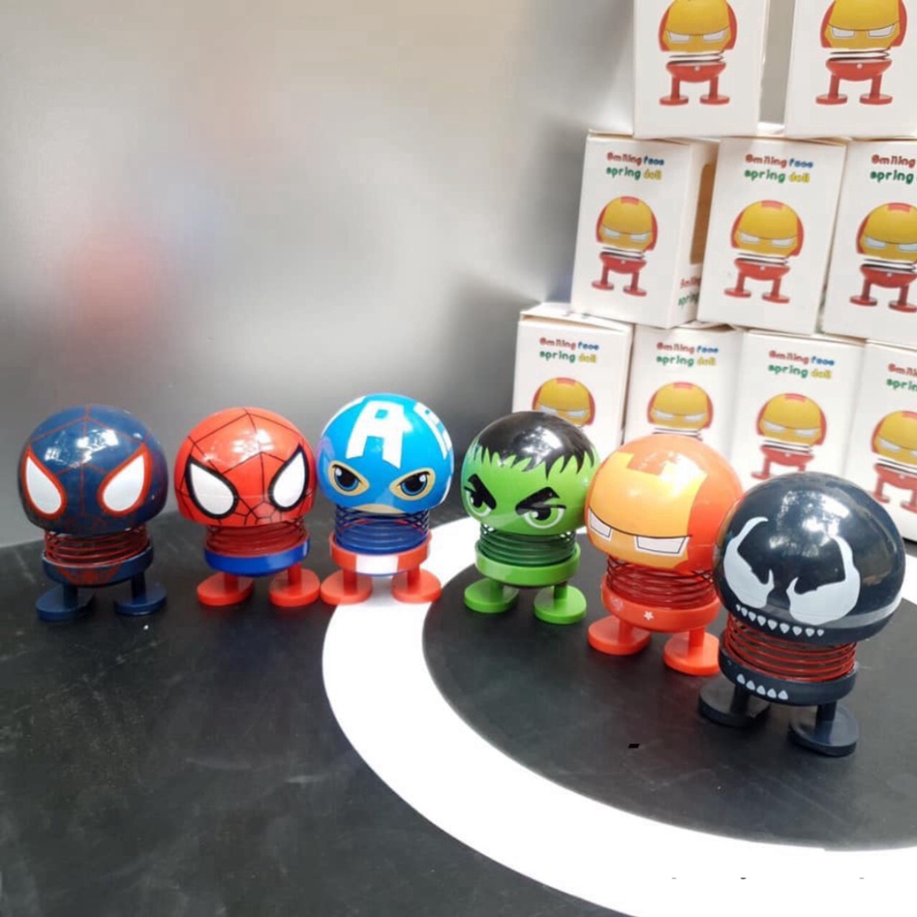 Combo 6 thú nhún Emoji lò xo hình biểu tượng