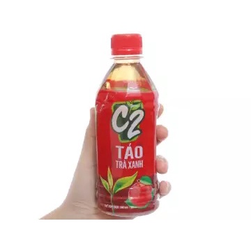 Lốc 6 Chai Trà Xanh C2 Hương Táo Chai Nhựa 360ml Date Luôn Mới