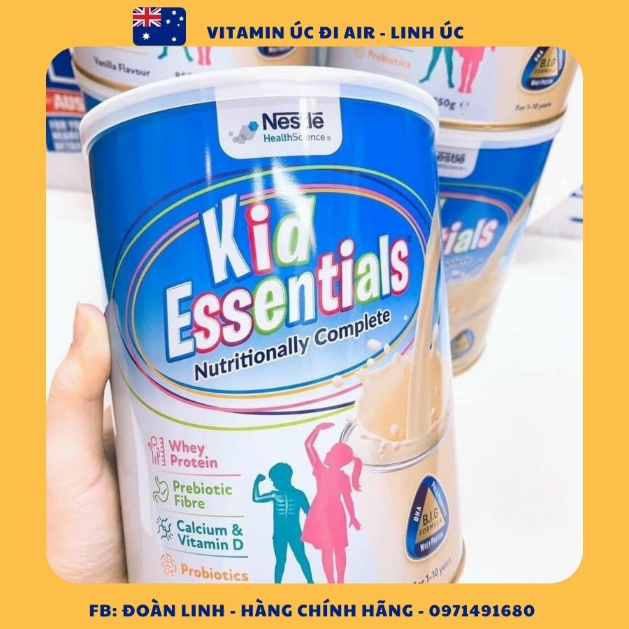 Sữa Kid Essentials Úc, Hàng Chuẩn Úc, Sữa Nestle Kid Essentials 850g