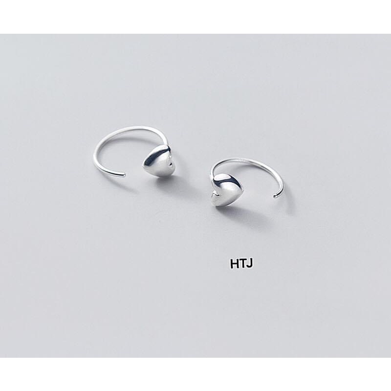 Bông tai nữ, bông tim chuẩn bạc ta xinh xắn - Kho sỉ bạc Nhất Linh