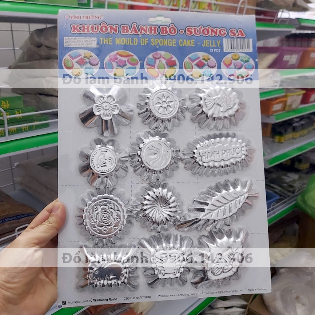 Khuôn làm bánh bò, sương sa hấp Vĩnh Trường