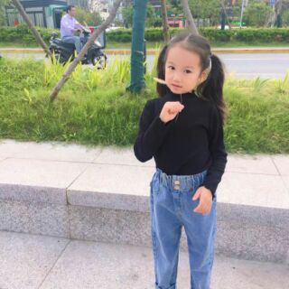 Quần bò cạp chun bé gái