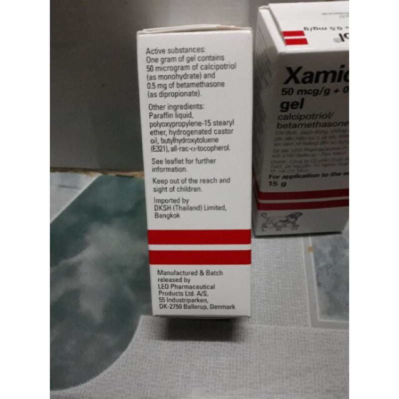 Kem bôi Xamiol, daivonex