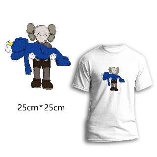 Miếng ủi truyền nhiệt offset dán quần áo hình KAWS 04