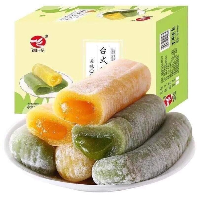 Bánh MOCHI Đài Loan (800g/hộp 3 vị: Xoài-Matcha-Sữa chua sp bán chạy)