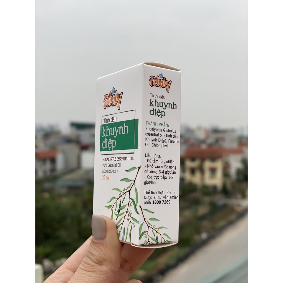 Tinh dầu KHUYNH DIỆP cao cấp Fobaby (25ml)