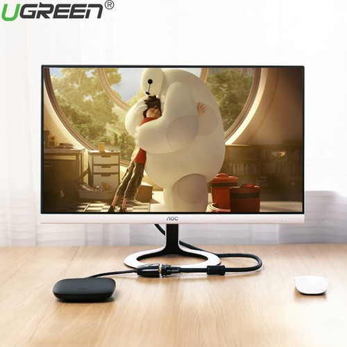 Dây chuyển HDMI Sang VGA Ugreen 40252/40253 (Màu Trắng/Đen) - Hàng Chính Hãng