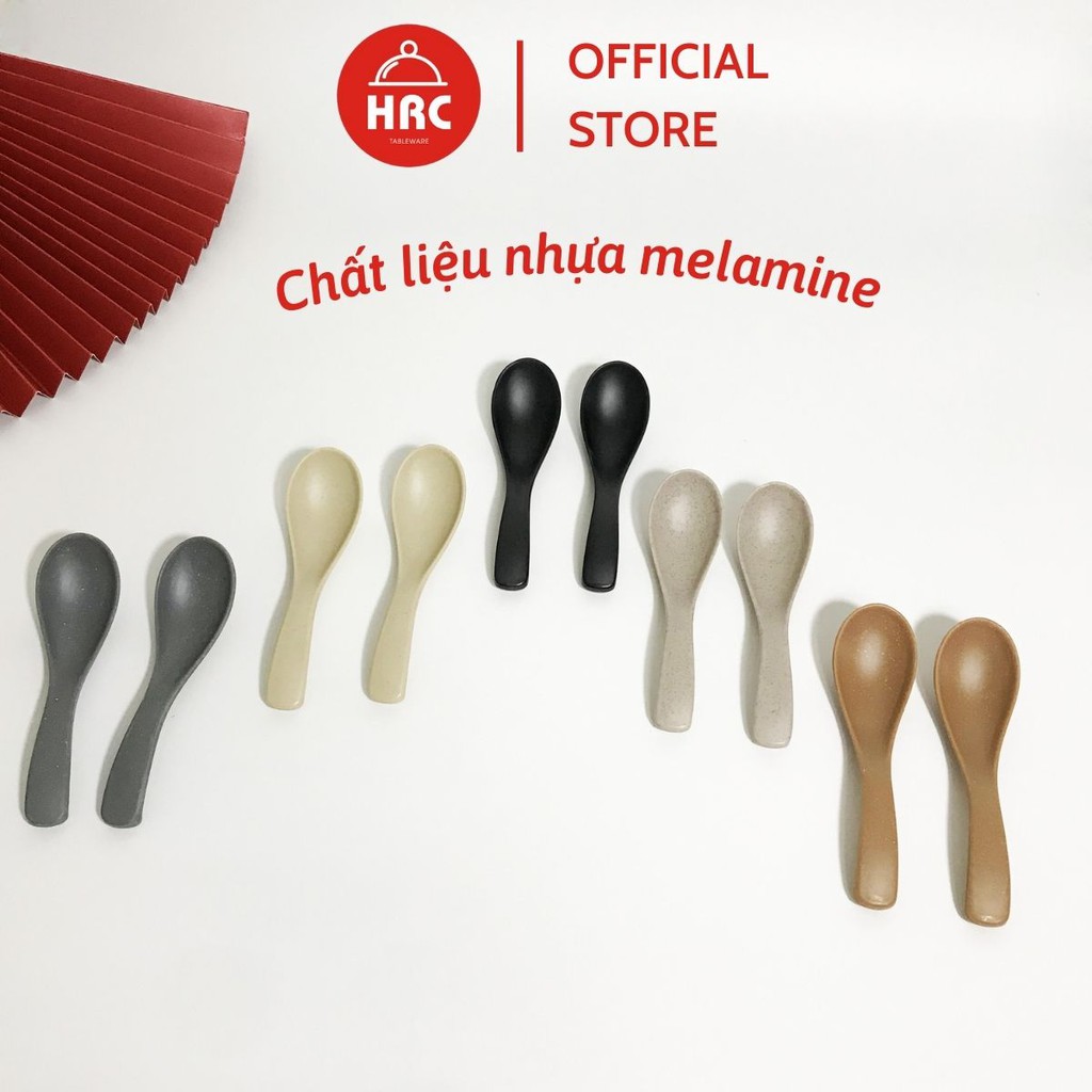 Muỗng Nhựa Ăn Cơm Ăn Canh Hàng Thái Lan NHÁM [GIÁ RẺ] Thìa Nhựa Melamine Cao Cấp