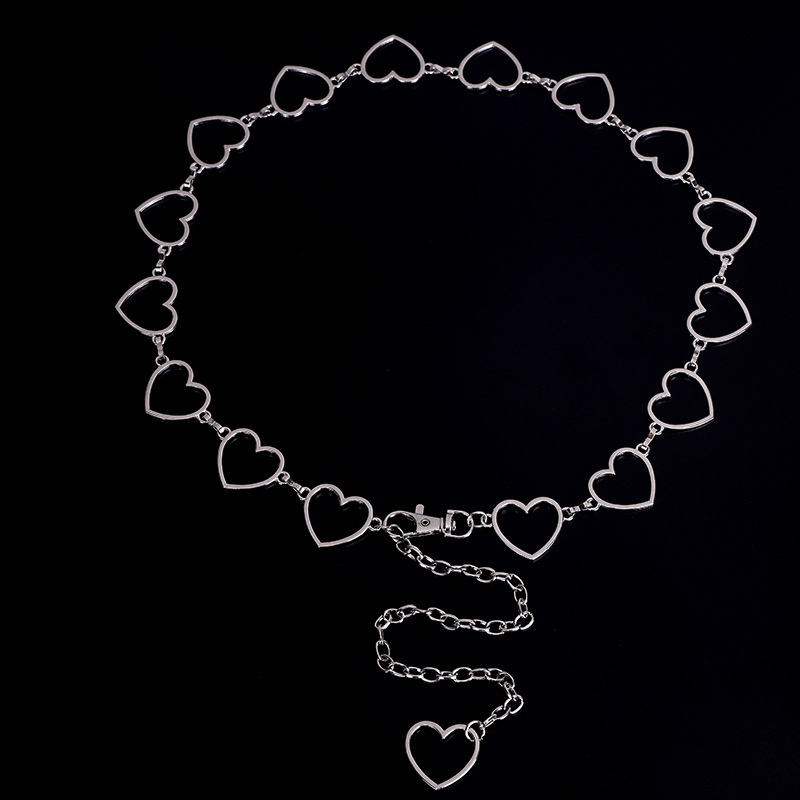 Thắt Lưng Mặt Trái Tim Bằng Kim Loại Thời Trang Dành Cho Nữ