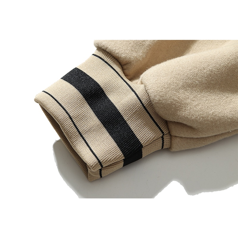 Rh Áo Khoác Bóng Chày Raglan Bằng Lông Cừu In Hoa Tia Chớp Đường Phố Mỹ Cao Cấp