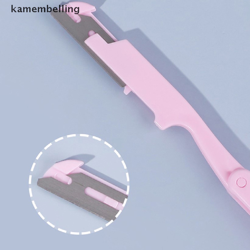 Kamembelling Set 3 Dao Cạo Lông Mày Có Thể Gấp Gọn Tiện Dụng