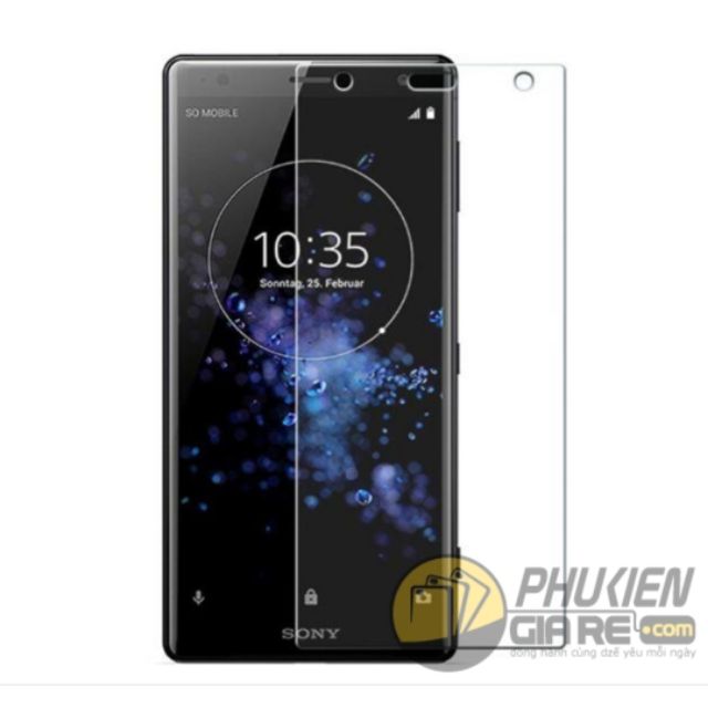 Bộ 3 dán kính cường lực Sony Xperia XZ1 - Trong suốt