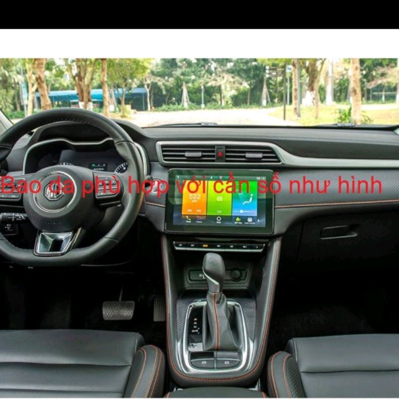 MG] Bao da bọc cần số xe MG HS, MG ZS, MG 5,6 số tự động 2021-2022-2023 bằng da bò thật