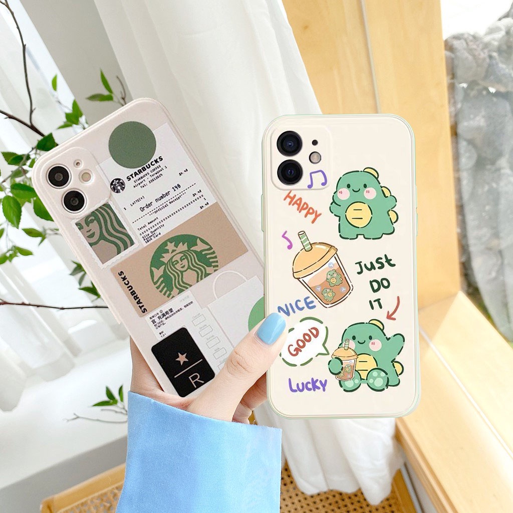 Ốp lưng iphone Cạnh Vuông in hình Bò Sữa và Da Bò 6/6plus/6s/6splus/7/7plus/8/8plus/x/xr/xs/11/12/pro/max/plus/promax | BigBuy360 - bigbuy360.vn