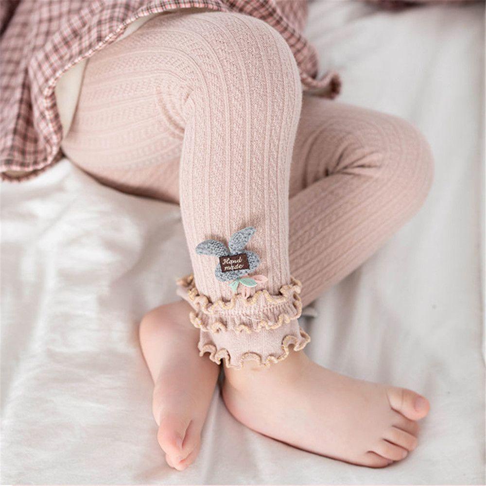 Quần Tất Cotton Có Gân Dành Cho Bé Gái 1 Tuổi