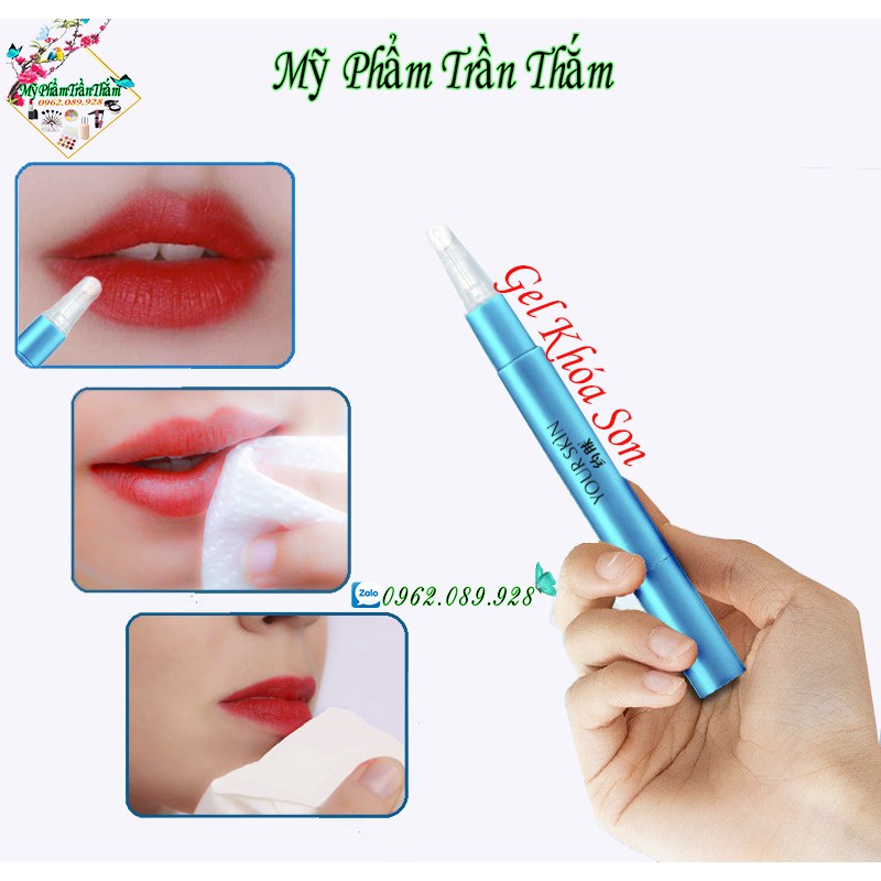 Gel khóa son môi  Gel khóa màu son môi  giữ và bền màu 24h