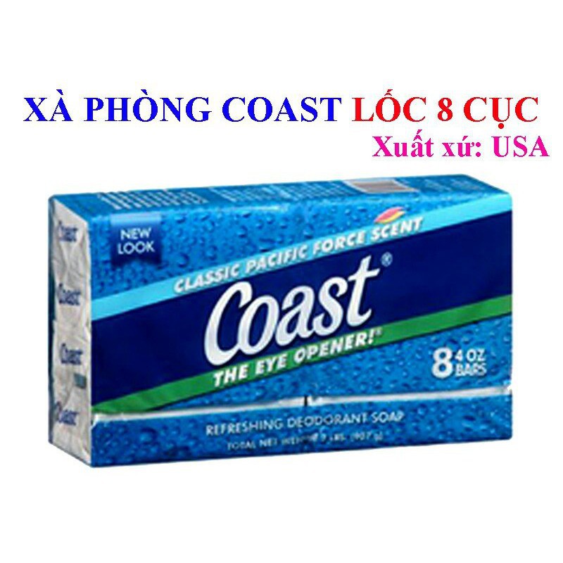 Lốc Xà phòng Coast Mỹ [8 cục]