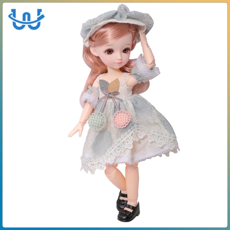 Doll Girl 23 Jointed 31 Cm With Clothes And Shoes Set