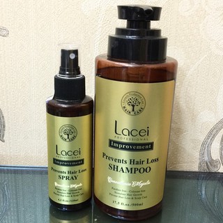  Combo dầu gội chống rụng tóc 500ml và xịt kích mọc tóc 120ml Lacei