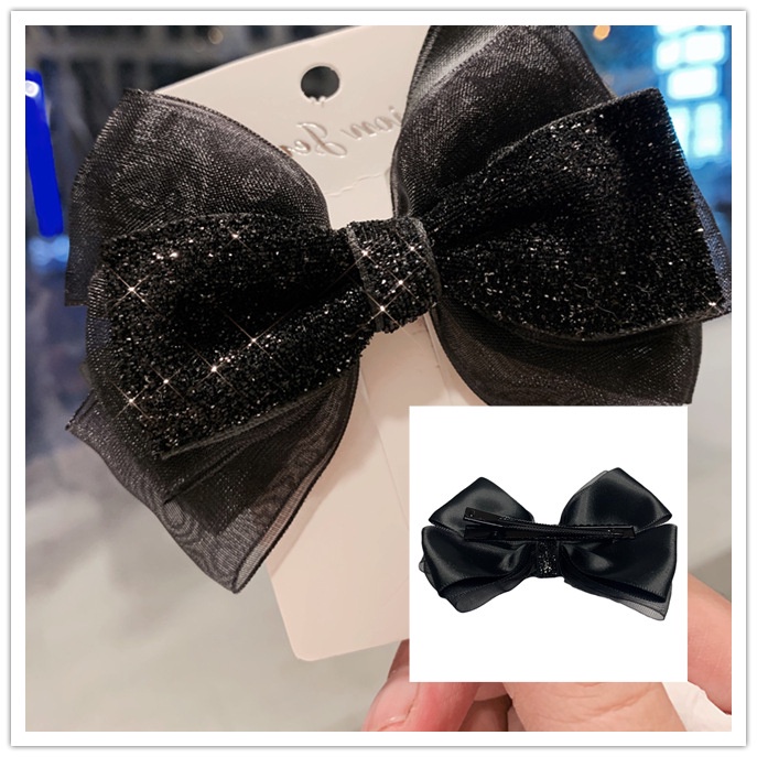 Dây Buộc Tóc Đính Nơ Ruy Băng Xinh Xắn Cho Nữ