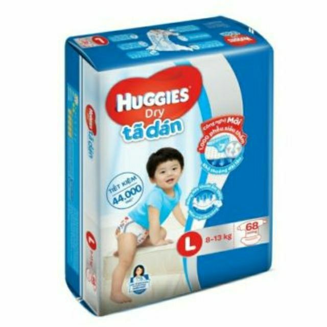 Tã dán huggies L68